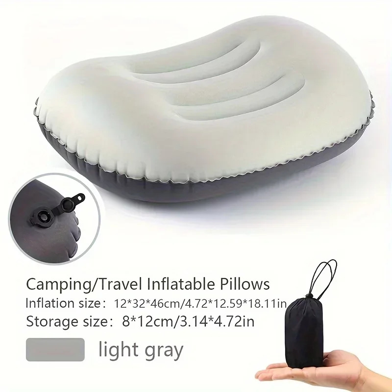 Neck Traction Pillow - Camping Pillow with Ultralight Inflatable Pillow