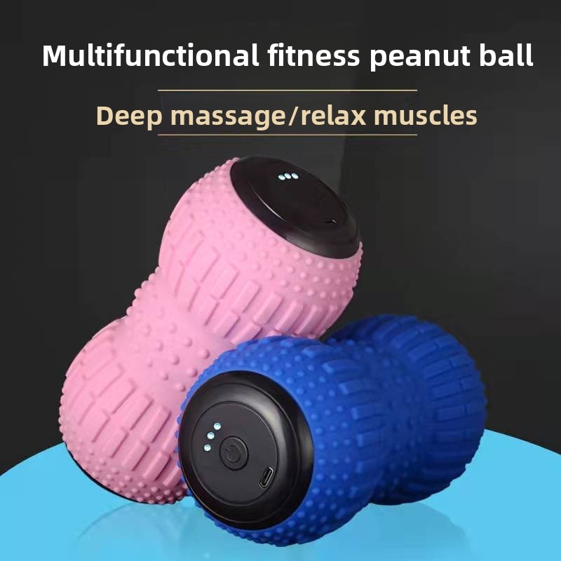 Vibrating Foam Roller - Yoga Electric Peanut Fascia Ball USB
