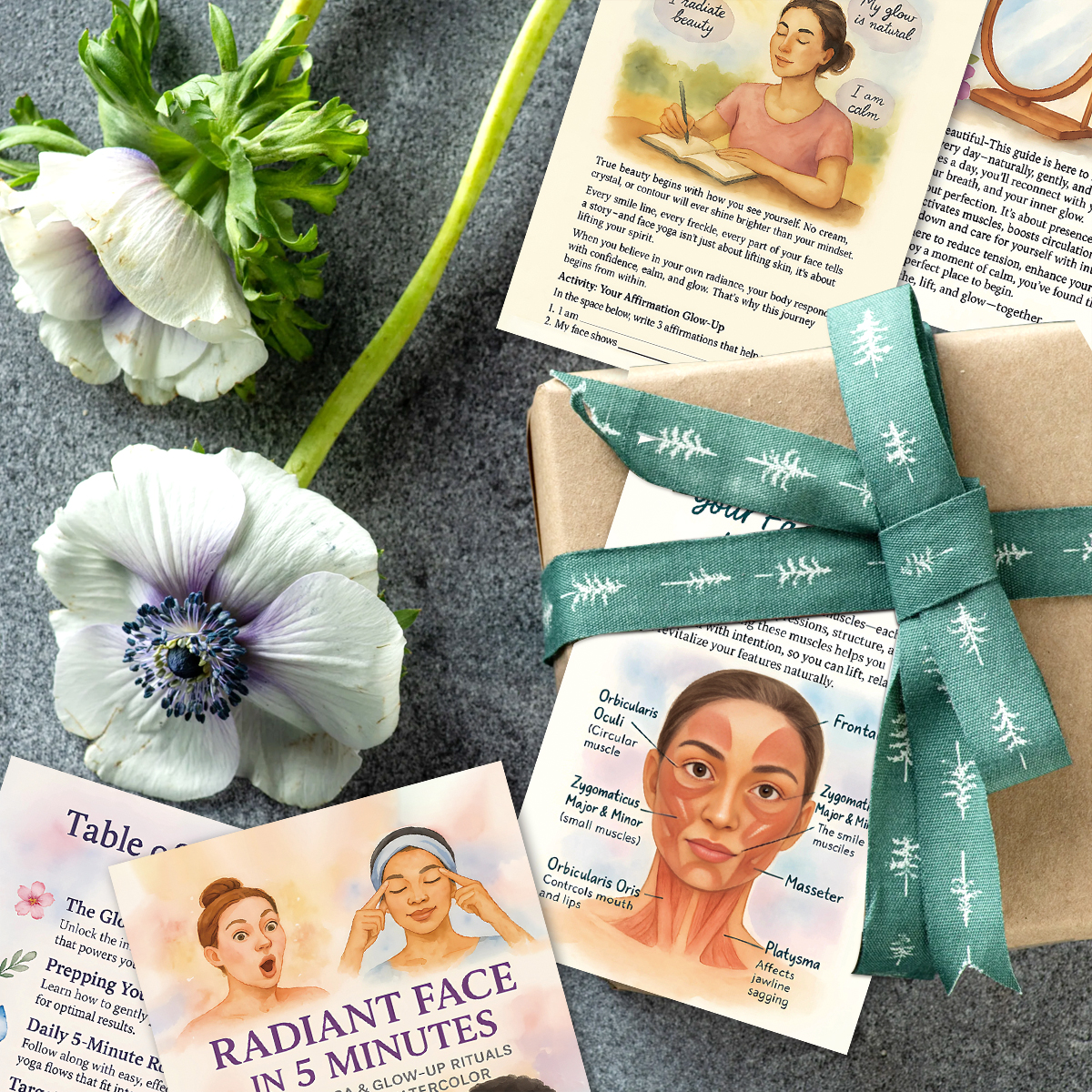 24pcs Radiant Face Yoga Cards, – обзор и цена Health Wellness Card
