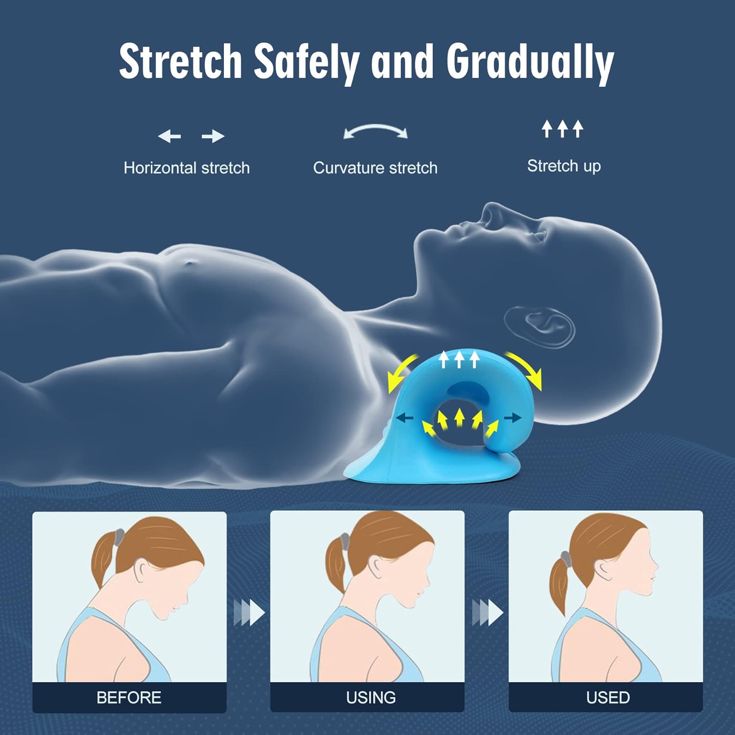 Neck Stretcher for Pain Relief – обзор и цена Neck Traction Pillow