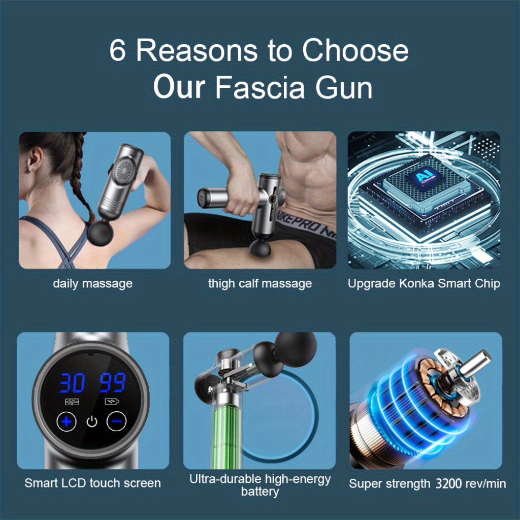 Portable Fascia Gun Vibration  – обзор и цена Health Wellness Fitness