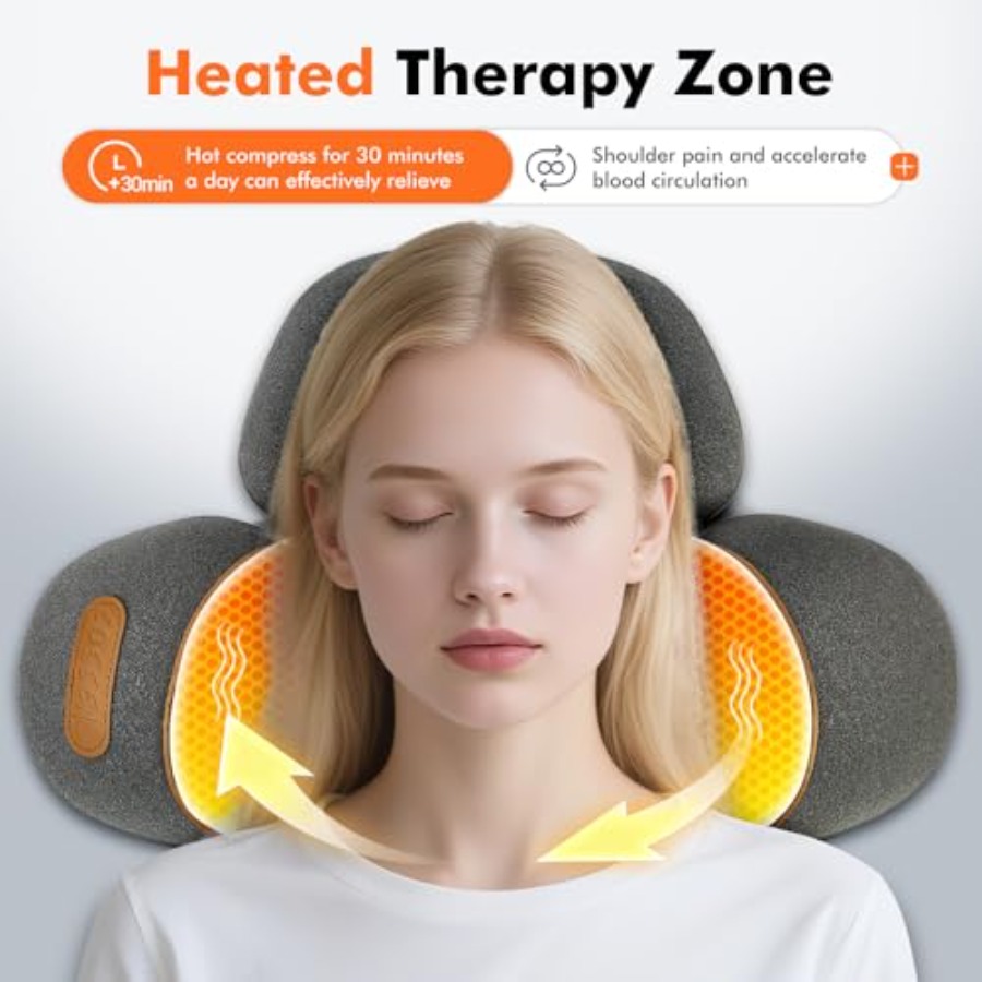 3-in-1 Heated Neck Massager Pi – обзор и цена Neck Traction Pillow