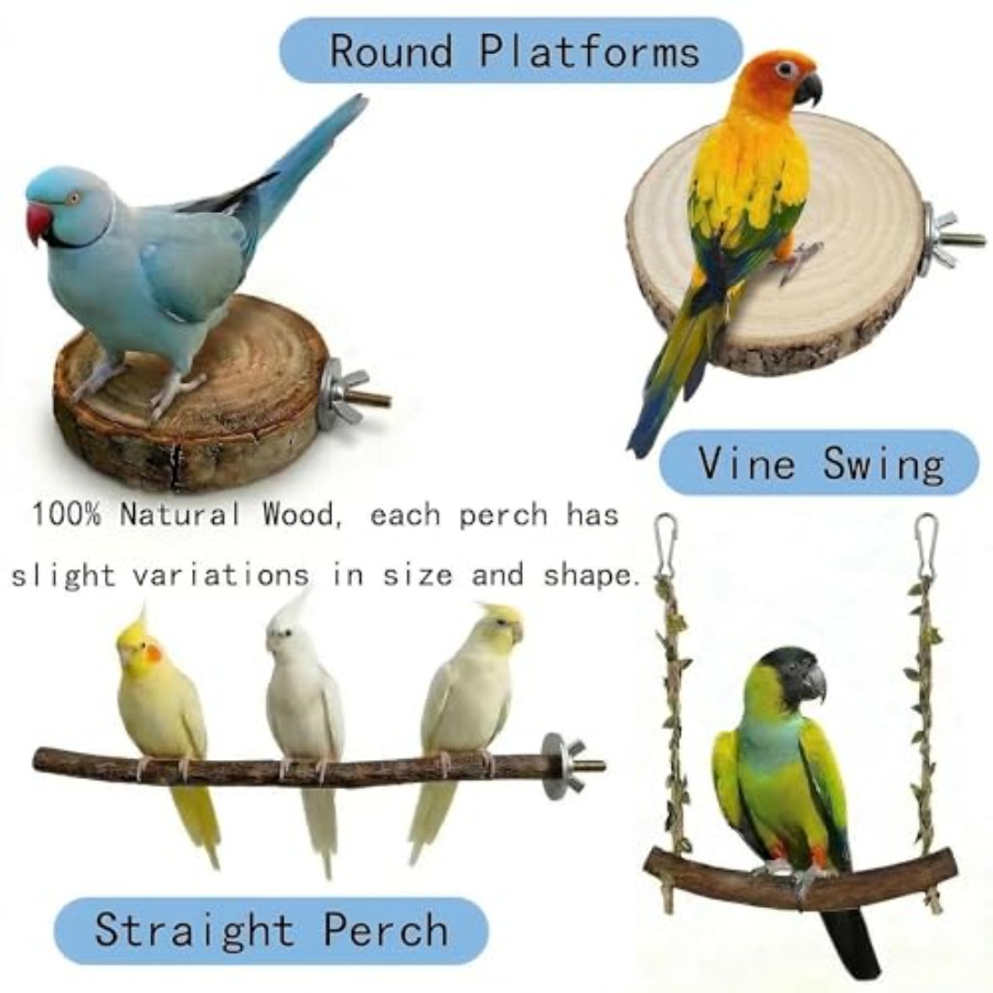 8PCS natural wood bird perches – обзор и цена Health & Wellness Fair 2025