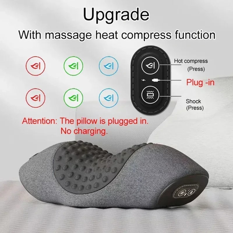 NEW Electric Neck Massager Pil – обзор и цена Neck Traction Pillow